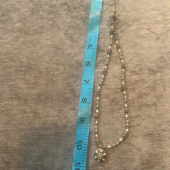 Gorgeous vintage sterling w real pearls MG necklace - Picture 2 of 4